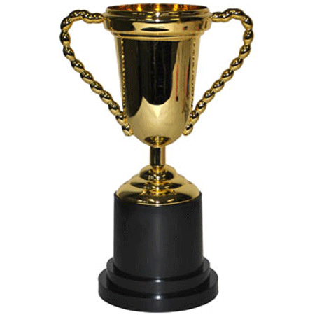 Trophy cup gold 25 cm
