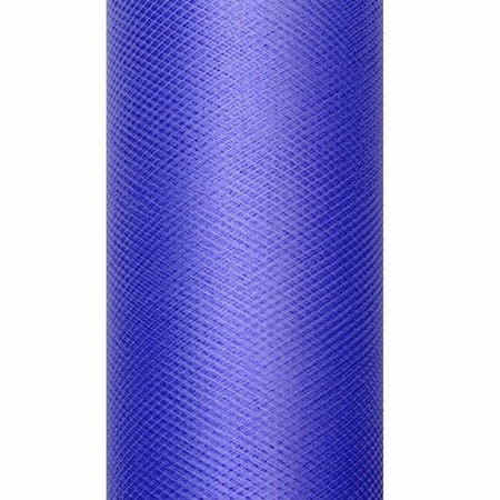 Blauwe tule stoffen 15 cm breed