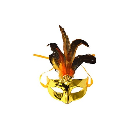 Voordelig oogmasker metallic goud