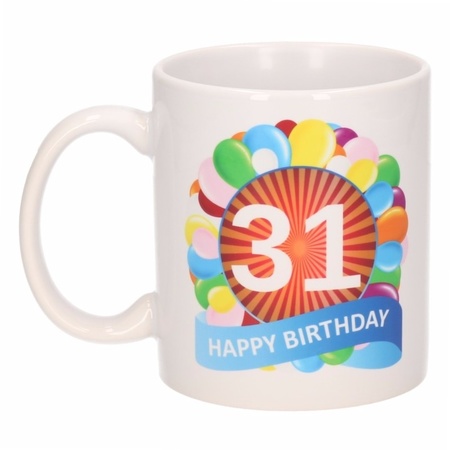 Birthday balloon mug 31 year