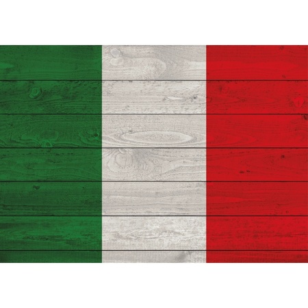 Vintage poster met vlag van Italie 84 cm