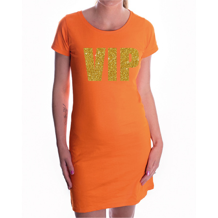 VIP dress orange women