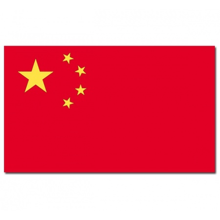 Gevelvlag/vlaggenmast vlag China 90 x 150 cm