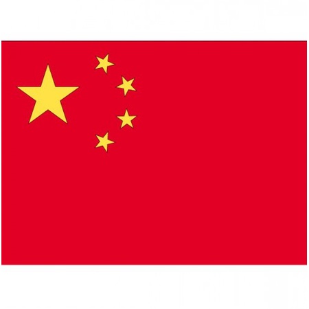 Stickertjes van vlag van China