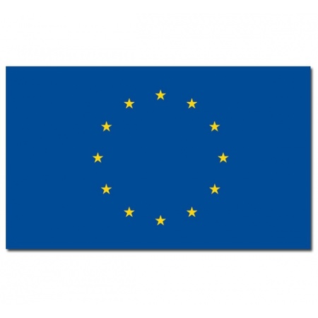 Gevelvlag/vlaggenmast vlag Europa 90 x 150 cm