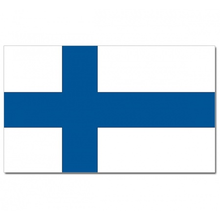 Gevelvlag/vlaggenmast vlag Finland 90 x 150 cm