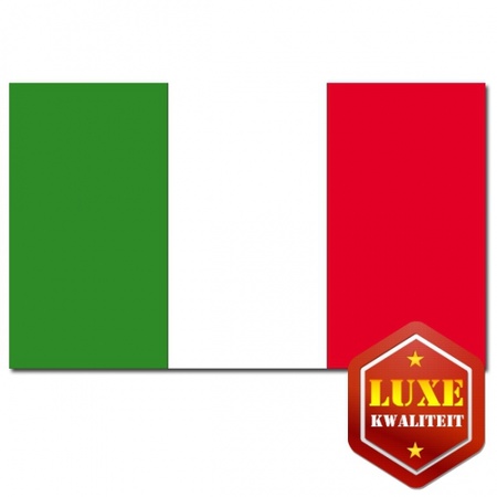 Luxe Italiaanse vlag 100 x 150 cm