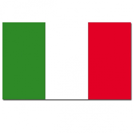 Luxe Italiaanse vlag 100 x 150 cm
