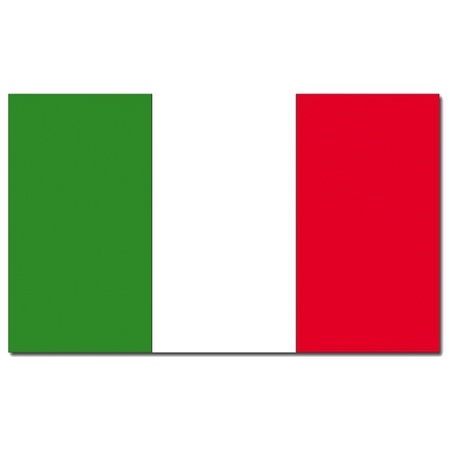 Gevelvlag/vlaggenmast vlag Italie 90 x 150 cm
