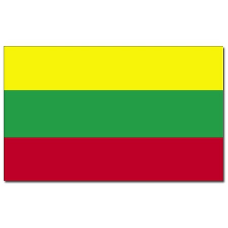 Gevelvlag/vlaggenmast vlag Litouwen 90 x 150 cm