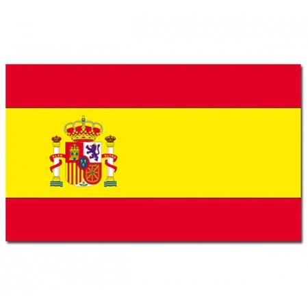Gevelvlag/vlaggenmast vlag Spanje 90 x 150 cm