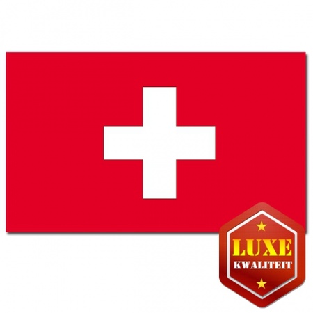 Luxe Zwitserse vlag 100 x 150 cm