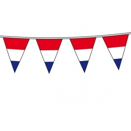 Ronde lava oor Holland vlaggenlijn rood wit blauw 10 meter | Fun en Feest