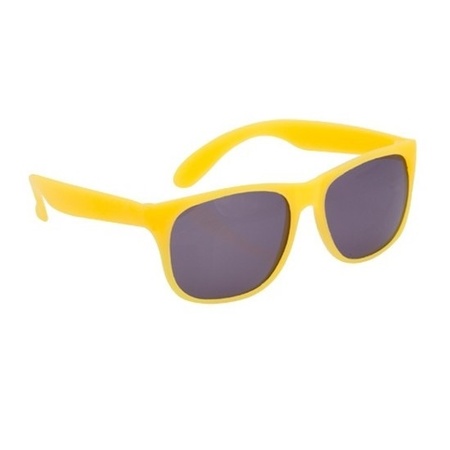 Trendy yellow party sunglasses