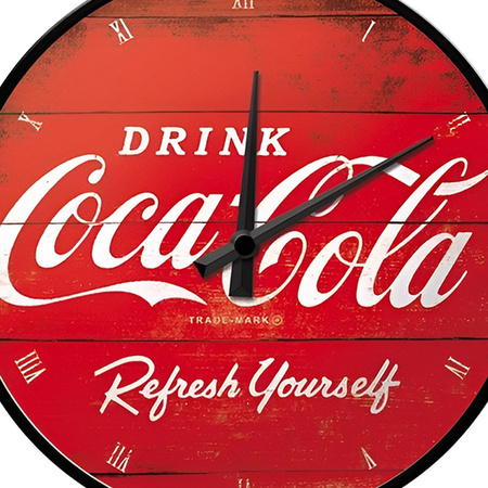Wall clock - round - Coca Cola print - D31 cm