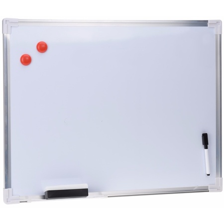 Whiteboard with marker and whiper