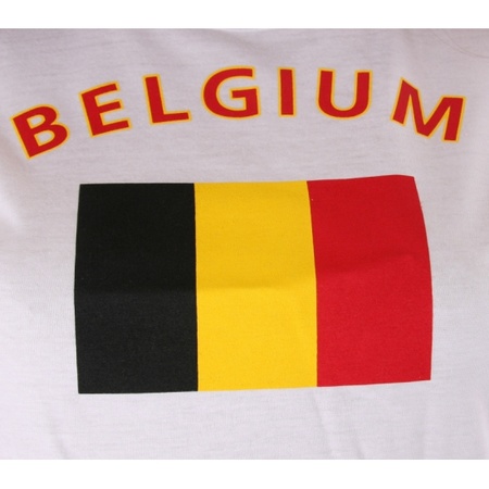 Belgische vlag t-shirt voor dames