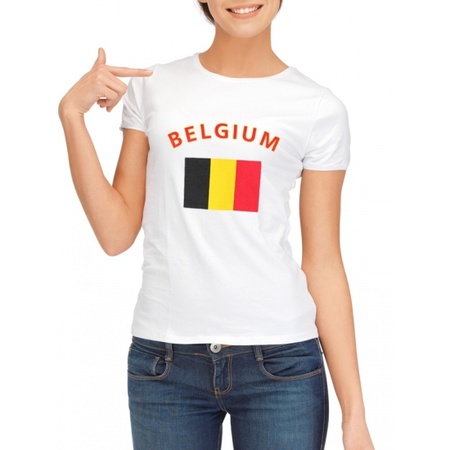 Belgische vlag t-shirt voor dames