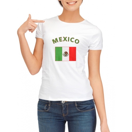 Mexicaanse vlag t-shirt voor dames