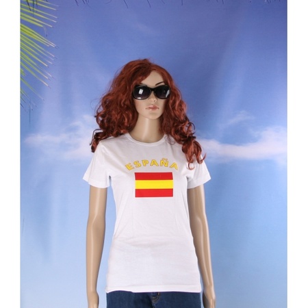 Spaanse vlag t-shirt voor dames
