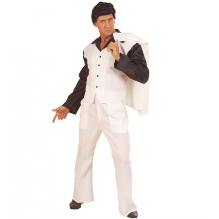 Wit Travolta kostuum voor heren