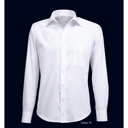 Wit business overhemd voor heren