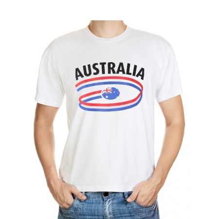 Australie t-shirt met vlaggen print
