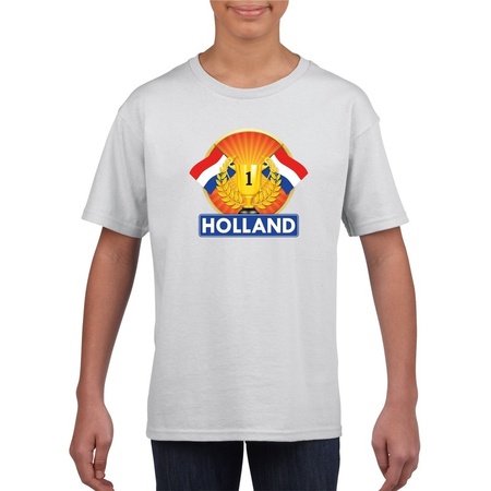 Holland kampioen shirt wit kinderen