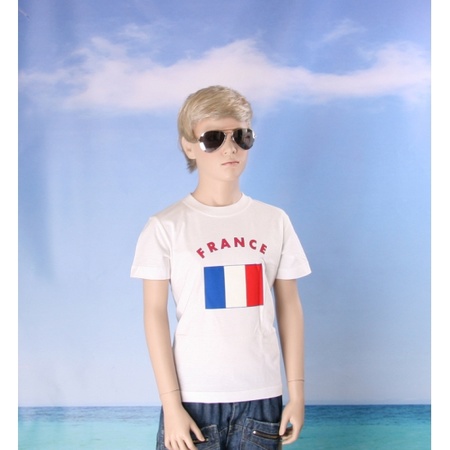 Frankrijk vlag t-shirts voor kinderen