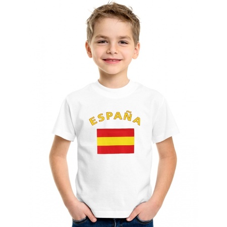 Spaanse vlag t-shirts voor kinderen
