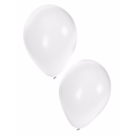 300x witte feest ballonnen