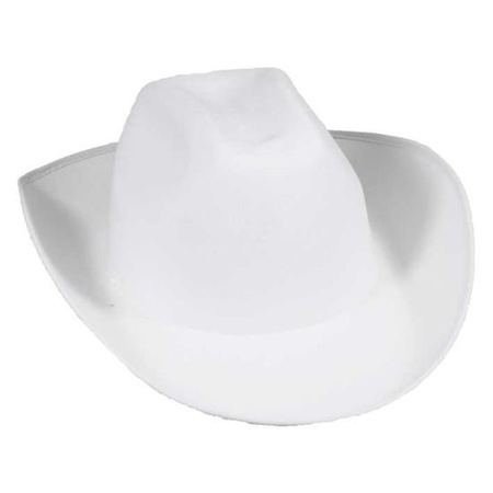 White cowboy hat for adults