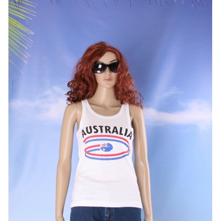 Australie tanktop voor dames met vlaggen print