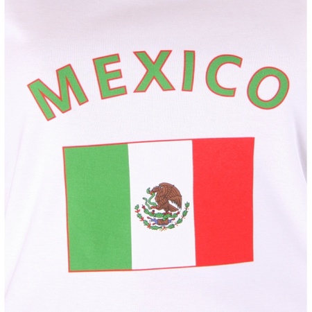 Mexicaanse vlag tanktop/ t-shirt voor dames
