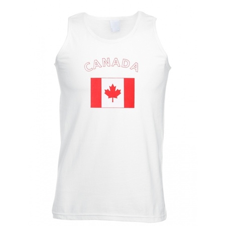 Mouwloos t-shirt met Canadese vlag