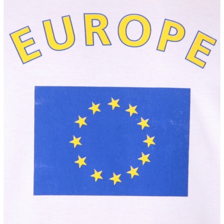 Mouwloos t-shirt met Europese vlag