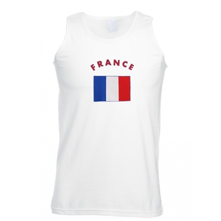 Franse vlag tanktop/t-shirt
