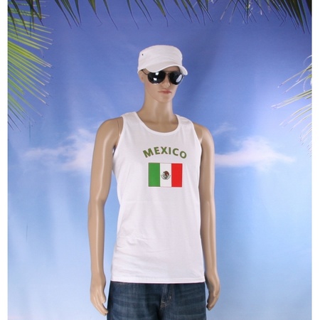Mouwloos t-shirt met Mexicaanse vlag