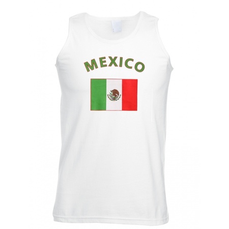 Mouwloos t-shirt met Mexicaanse vlag