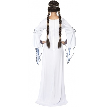 Middeleeuwse jonkvrouw/prinses maxi jurk verkleed kostuum voor dames