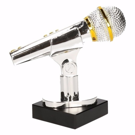 Karaoke winnaars beker/prijs/award 15 cm