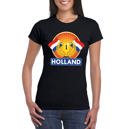 Holland kampioen shirt zwart dames