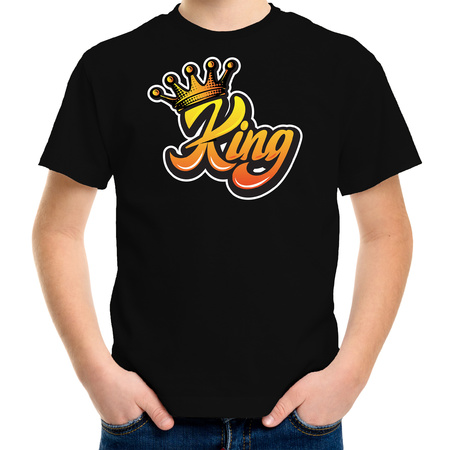 King kingsday t-shirt black for kids