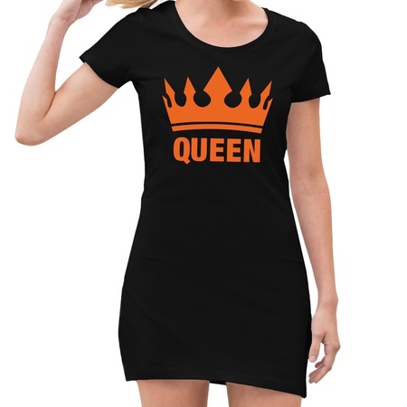 Black Queen orange crown jurkje for women