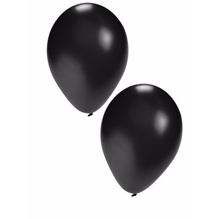 300x zwarte feest ballonnen