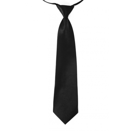 Zwarte verkleed stropdassen 40 cm voor dames/heren