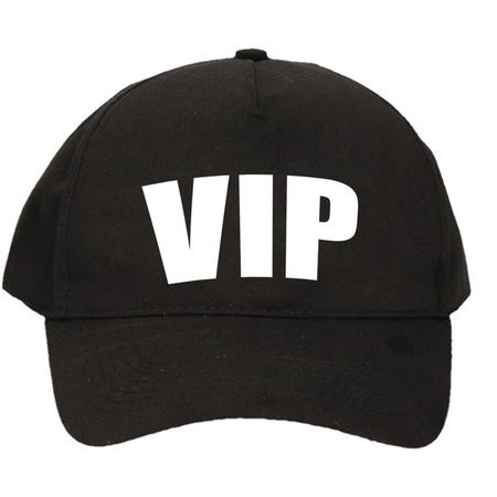 Verkleed VIP pet / cap zwart voor jongens en meisjes