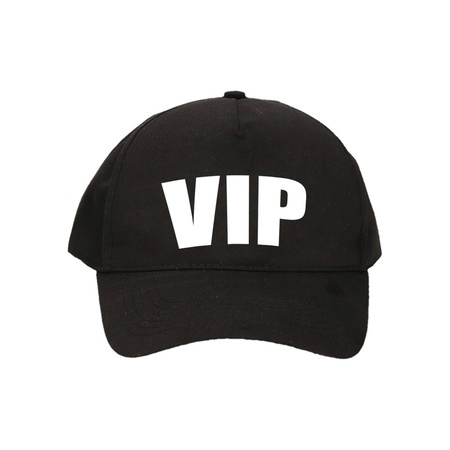 Verkleed VIP pet / cap zwart voor dames en heren